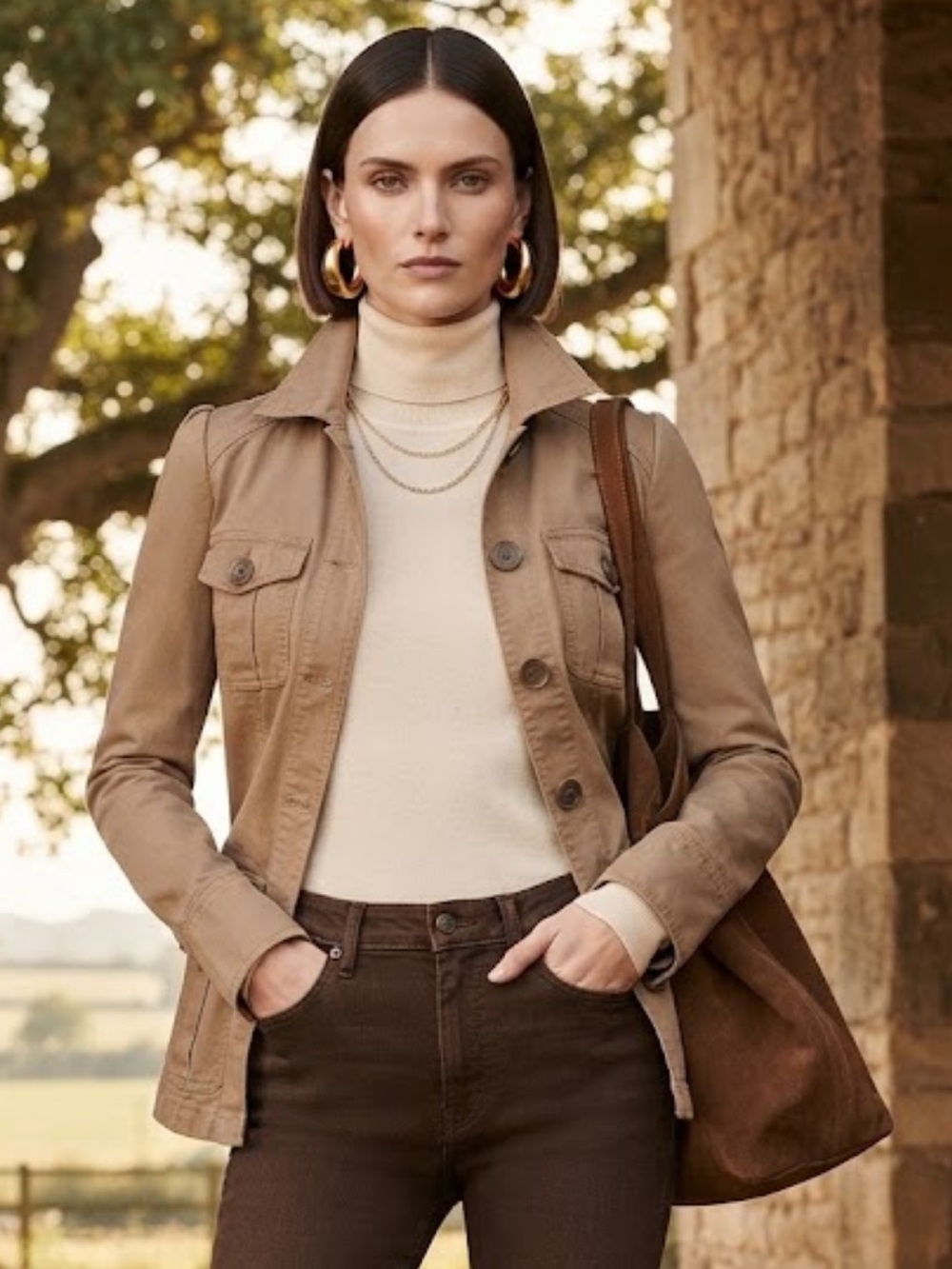 Vintage Marc Jacobs Tan Safari Cargo Jacket